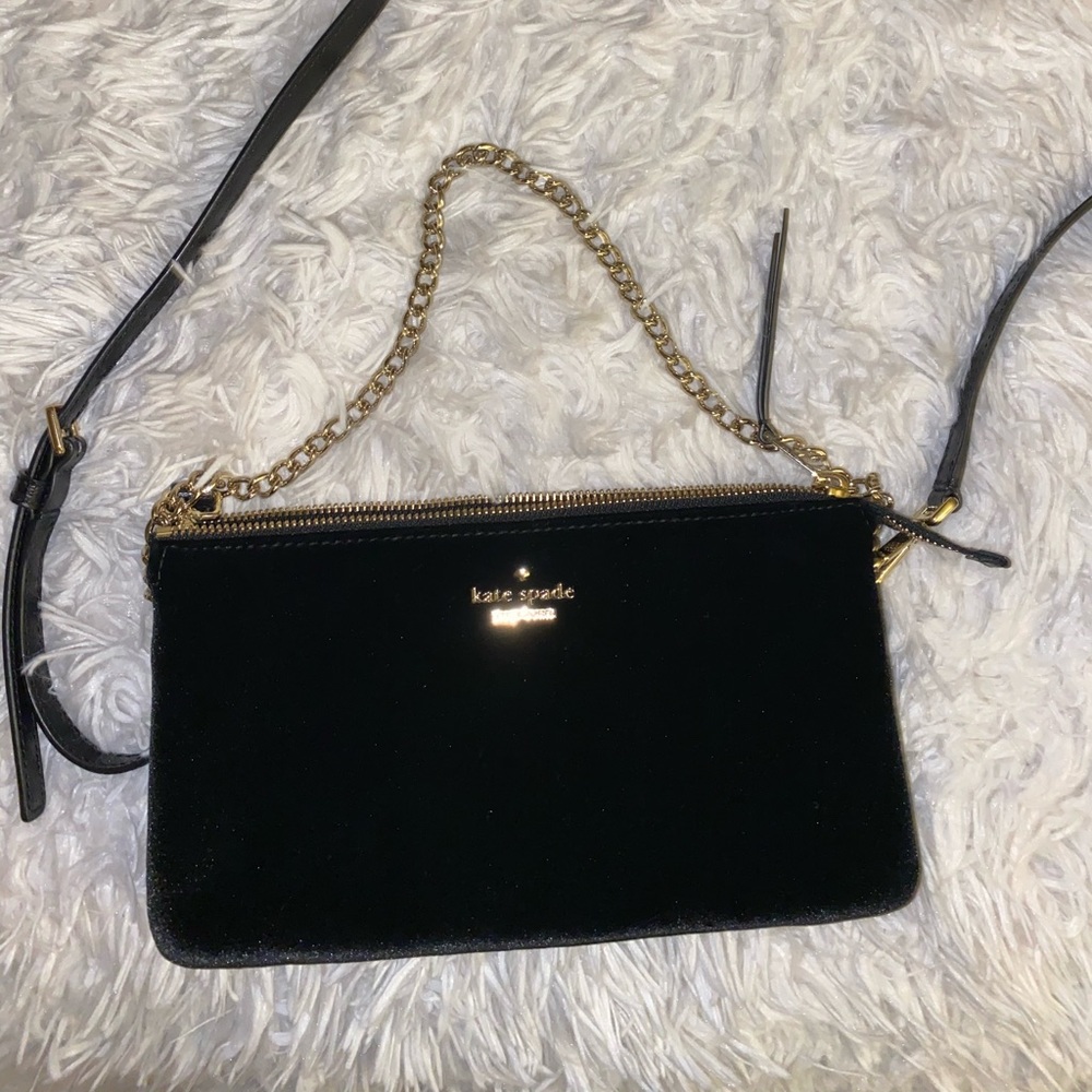 Kate spade velvet crossbody
